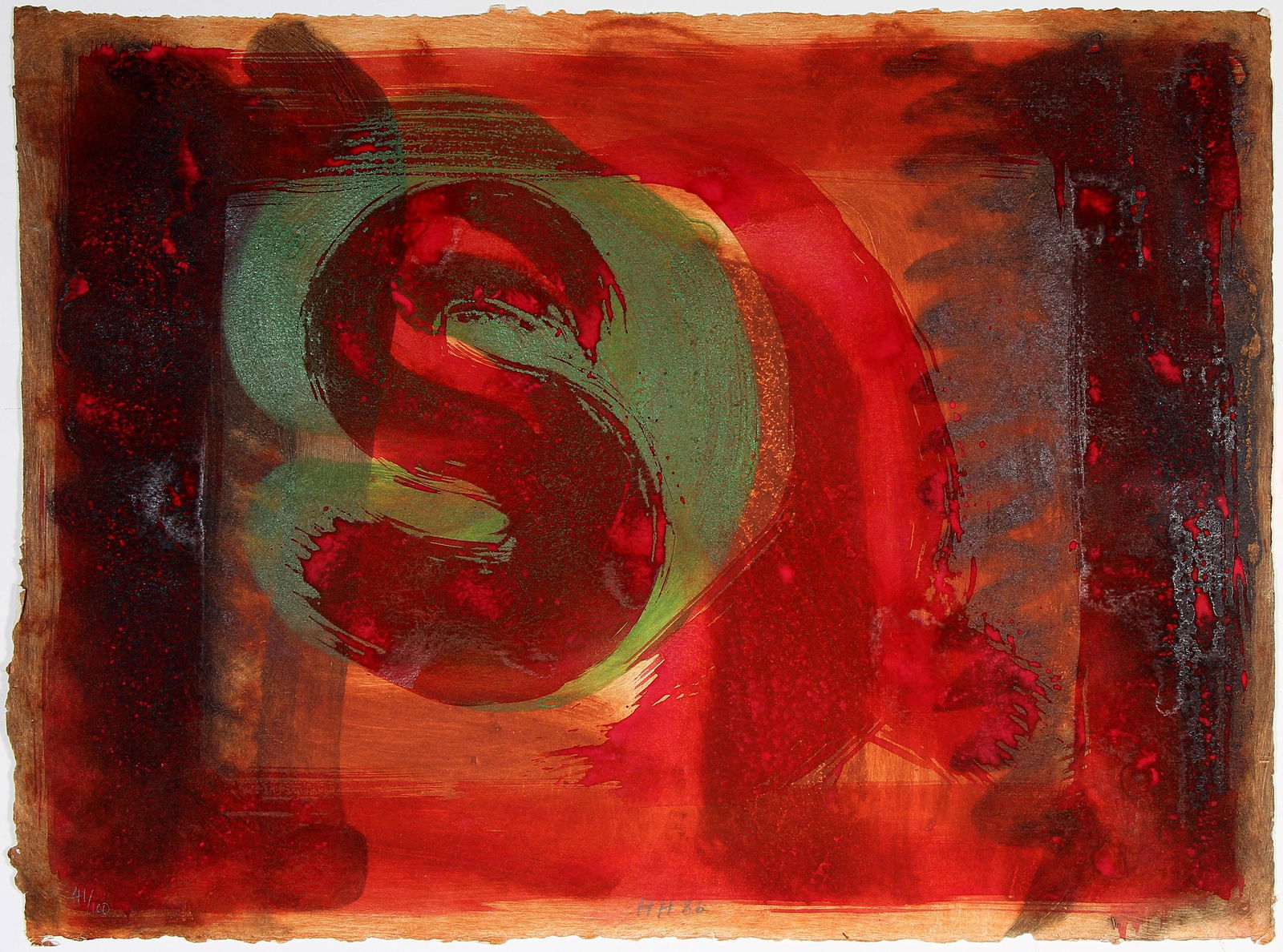Howard Hodgkin, Red Listening Ear (1 of 2)