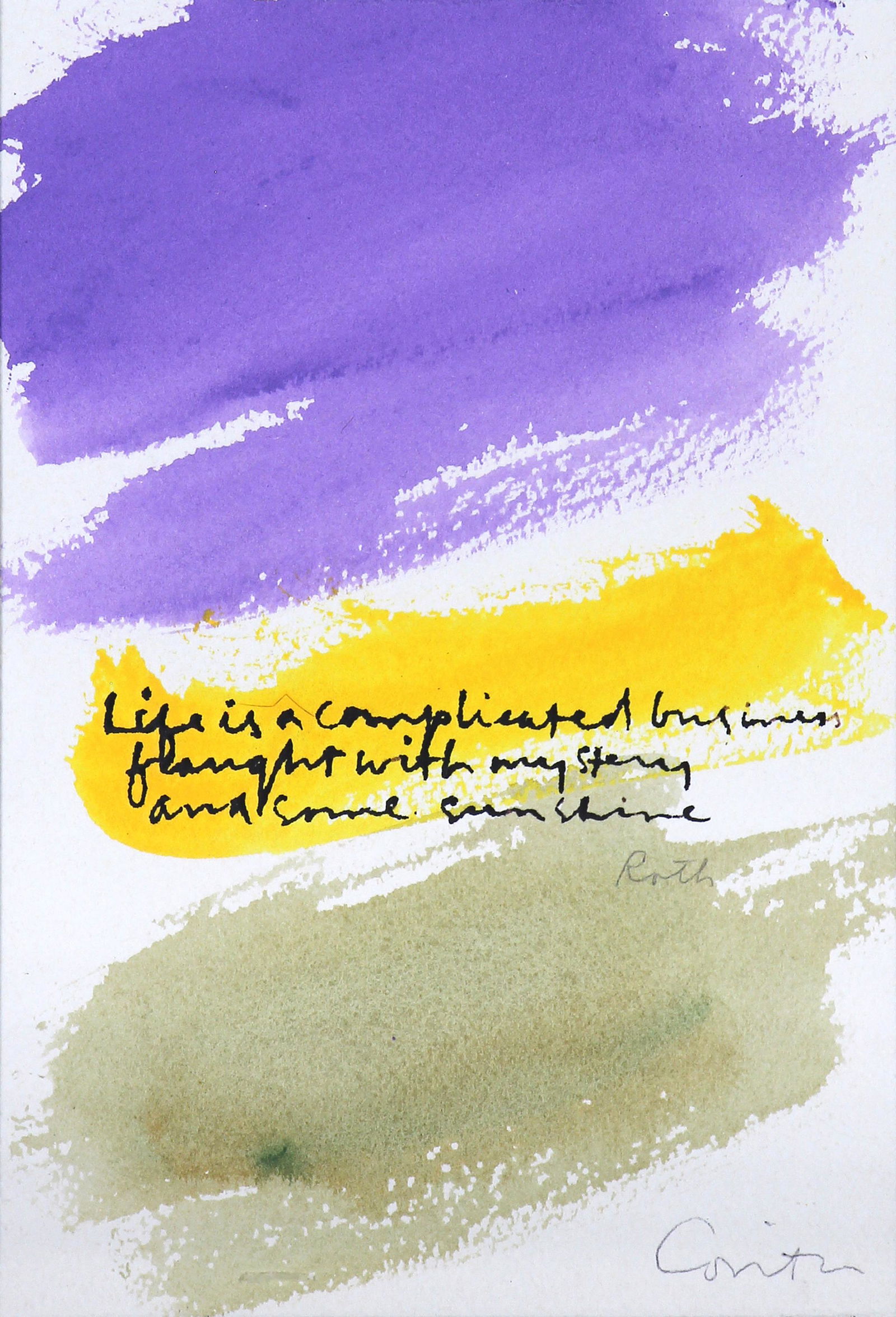 Sister Mary Corita Kent, Life is a complicated... (1 of 3)