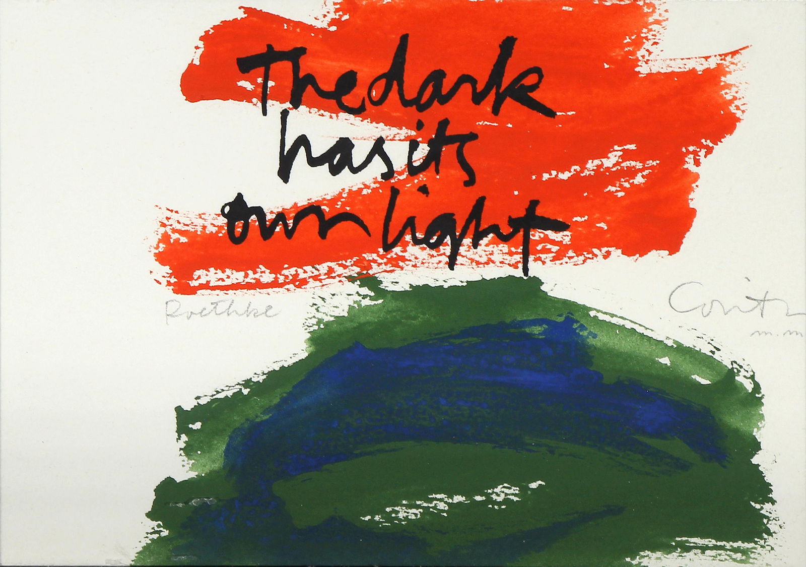 Sister Mary Corita Kent, The dark has it own light (1 of 3)