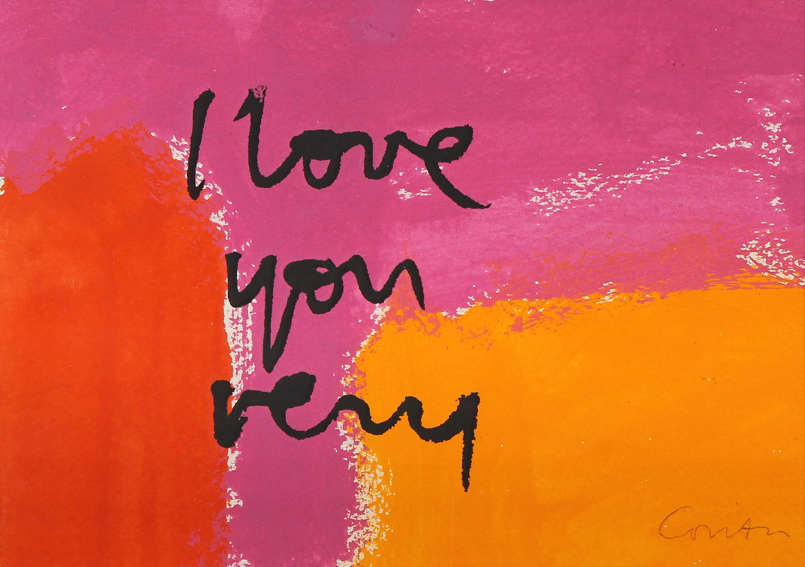 Sister Mary Corita Kent, I love you very (1 of 3)