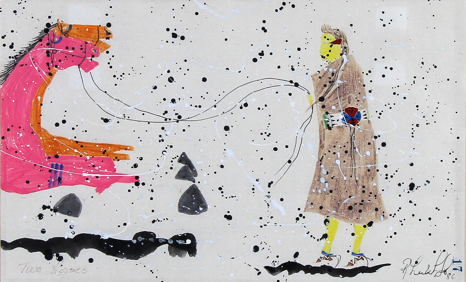 Randy Lee White, Two Horses (1 of 3)