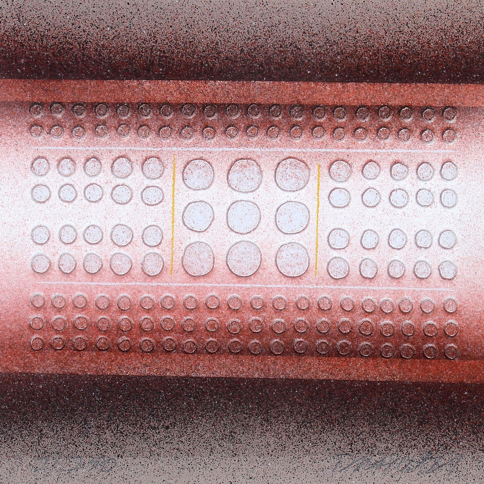 Paul Maxwell, Composition 703: ARTIST: Paul Maxwell (1921-1991) MEDIUM: Original Acrylic Screenprint DATE: n.d. DIMENSIONS: 11.625 x 11.5 in. (image) 17 x 17 in. (framed) SIGNATURE: Signed in pencil lower left 21/250, lower right P