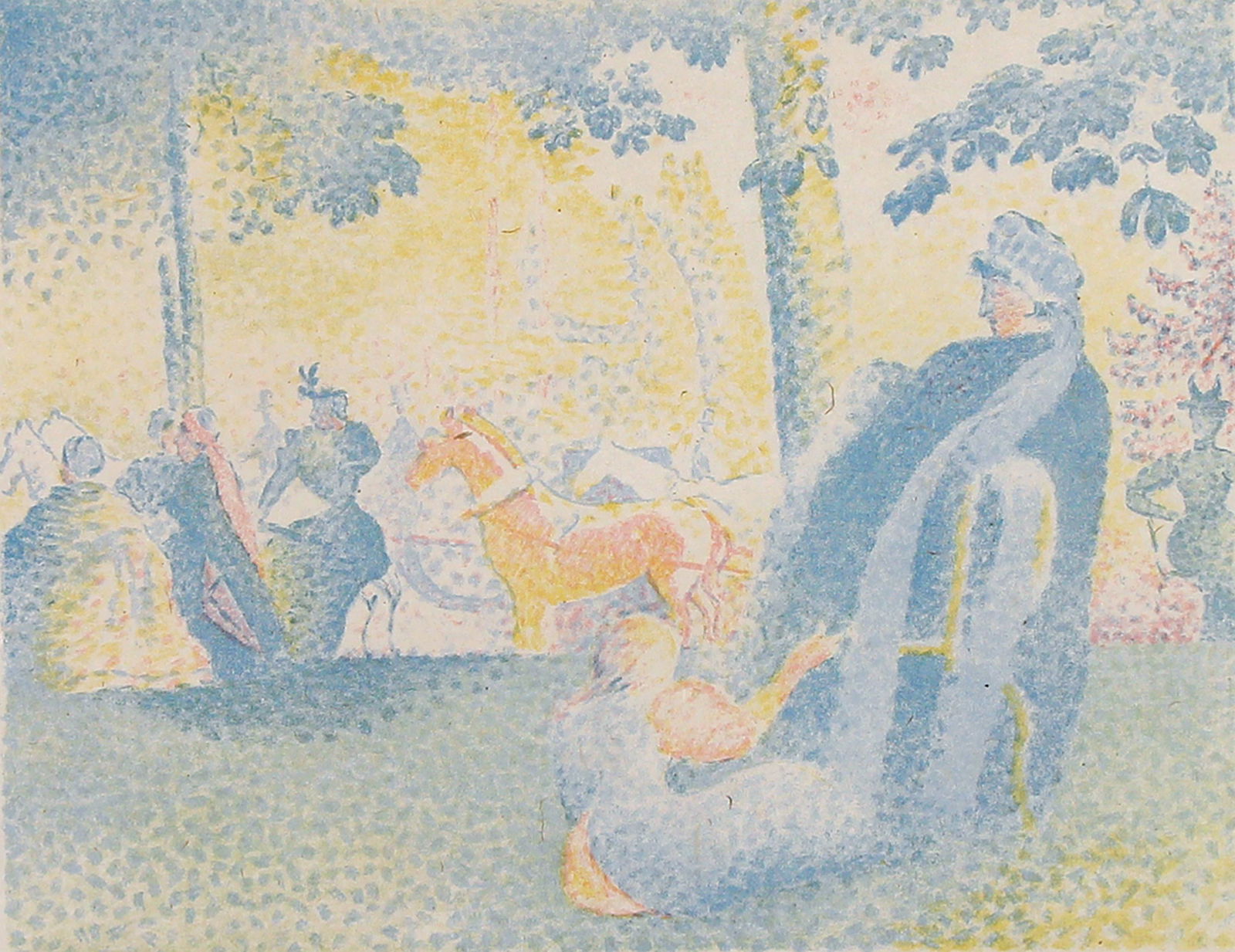 Henri Edmund Cross, Untitled (Women in Park) (1 of 3)
