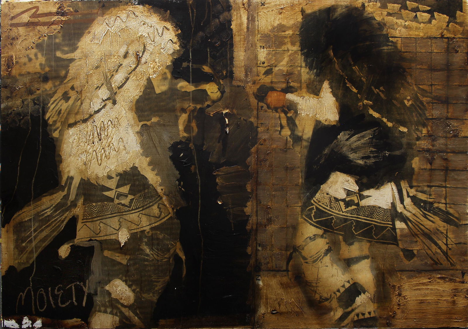 Mateo Romero, Untitled (Ceremonial Buffalo Dancers) (1 of 1)