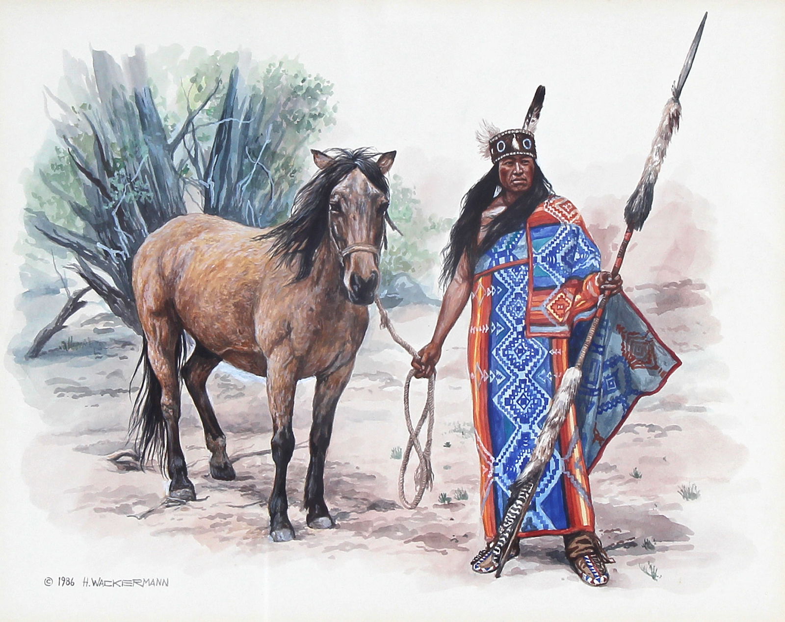 Hubert Wackermann, Mescalero Apache (1 of 3)