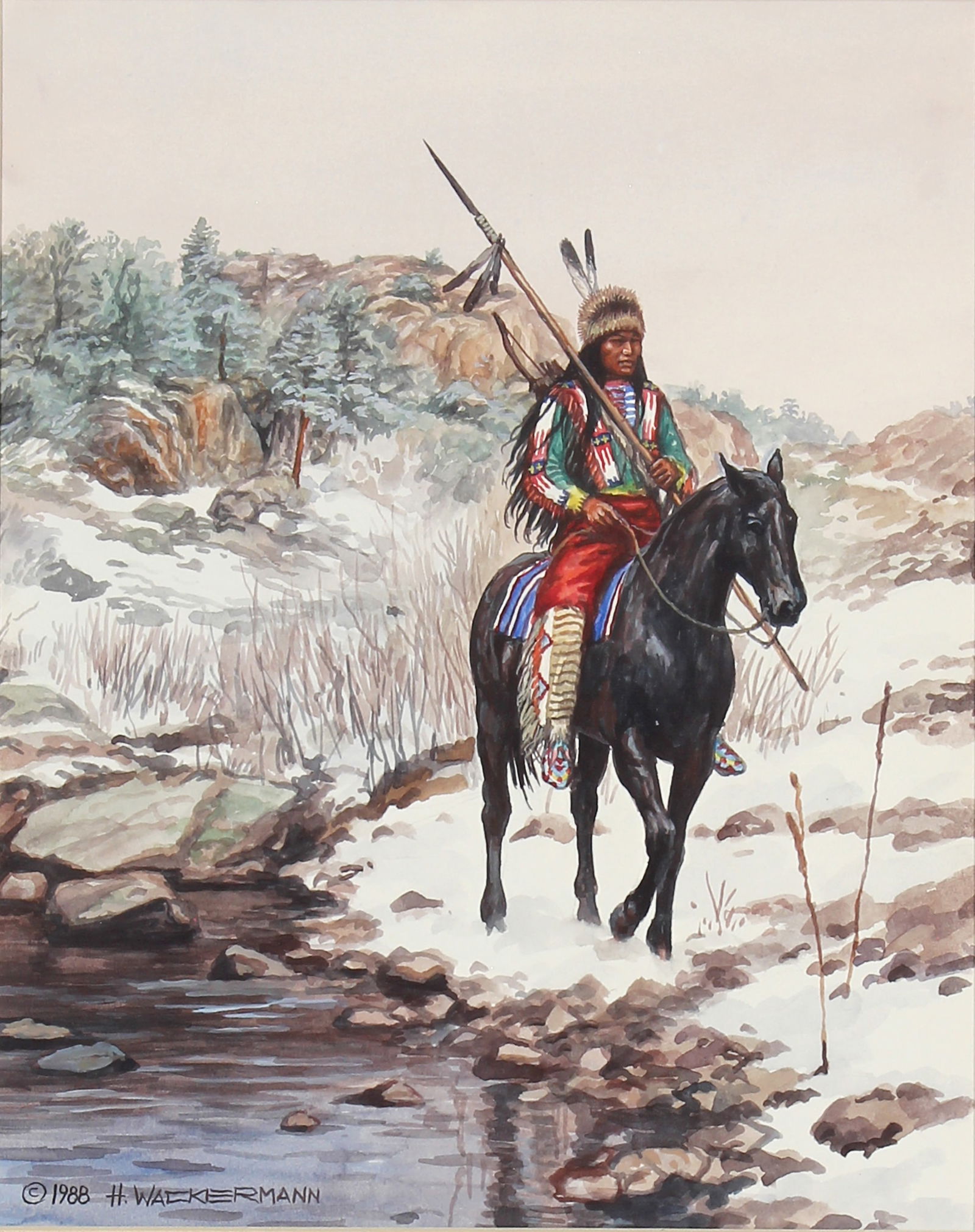 Hubert Wackermann, Sioux Dog Soldier (1 of 3)