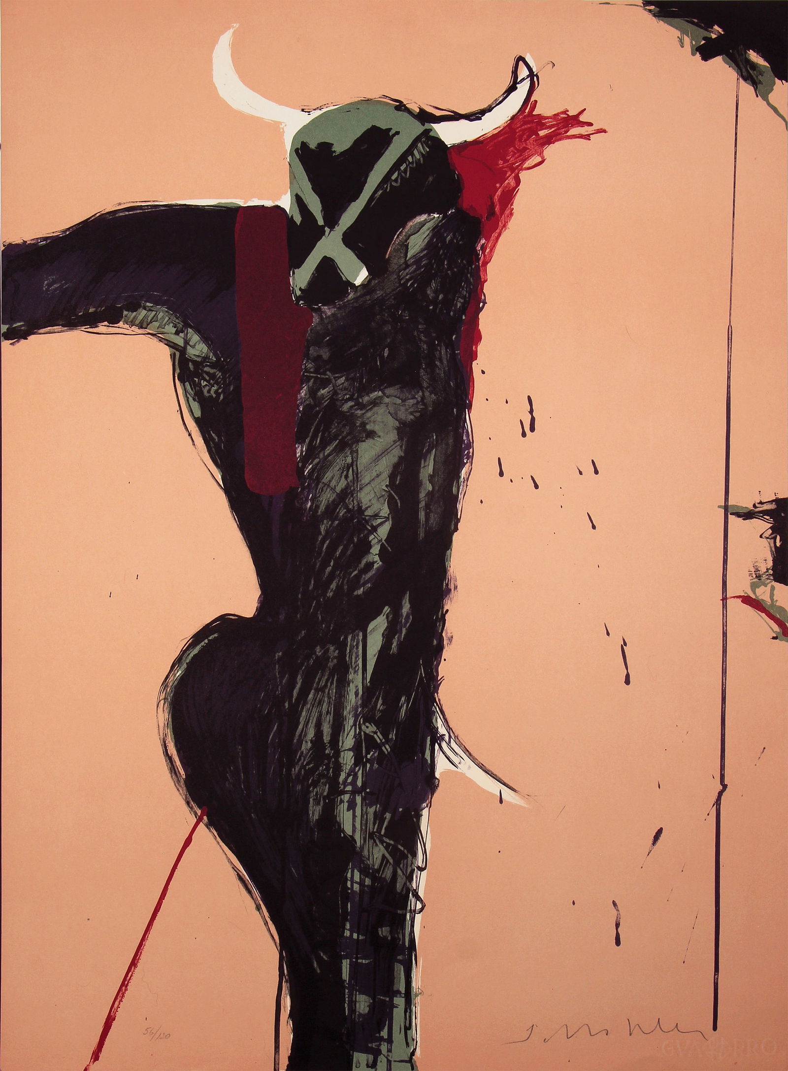 Fritz Scholder, Portrait of a Man Bull (1 of 1)