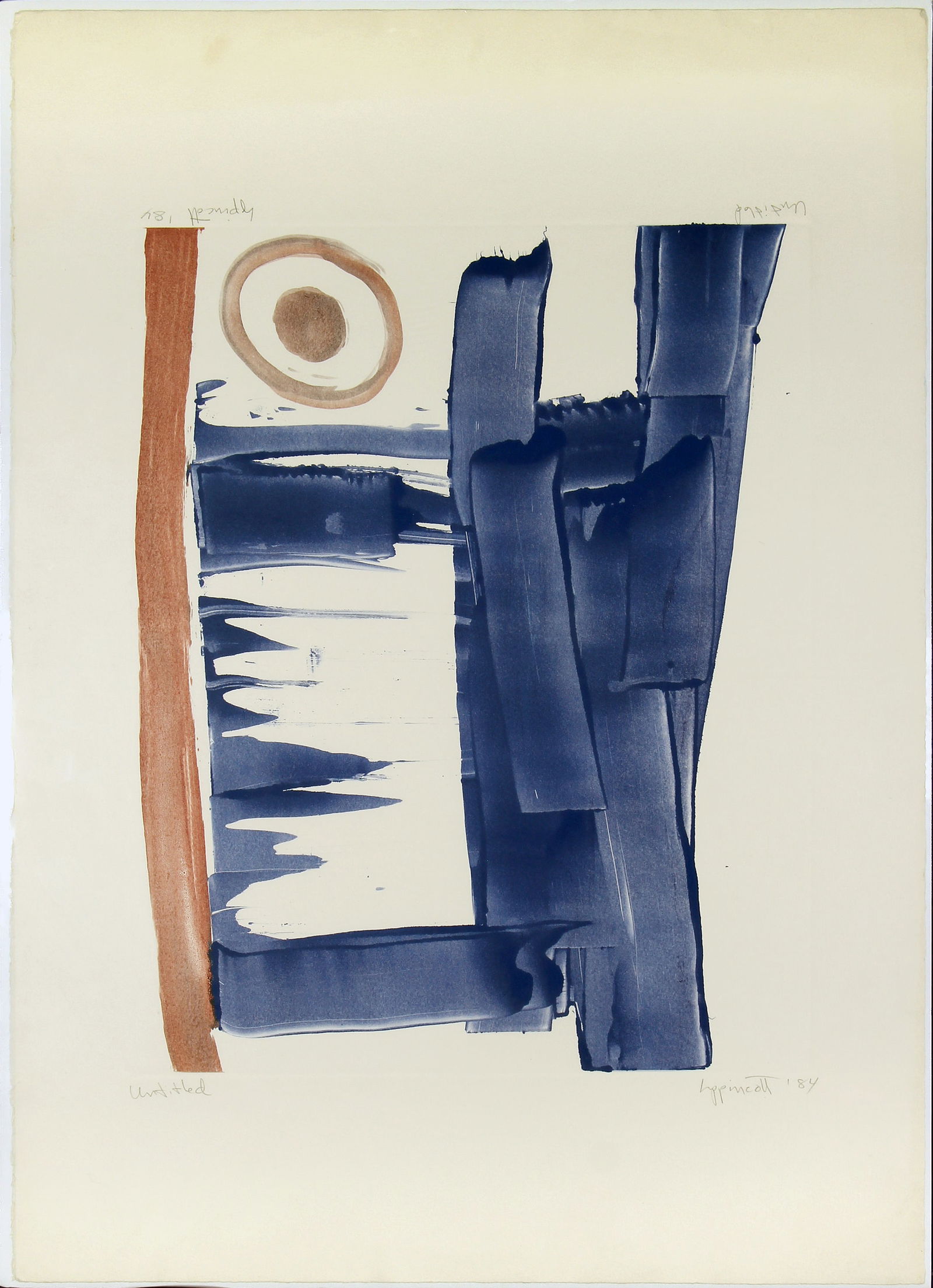 Janet Lippincott, Untitled (Blue Abstract) (1 of 2)