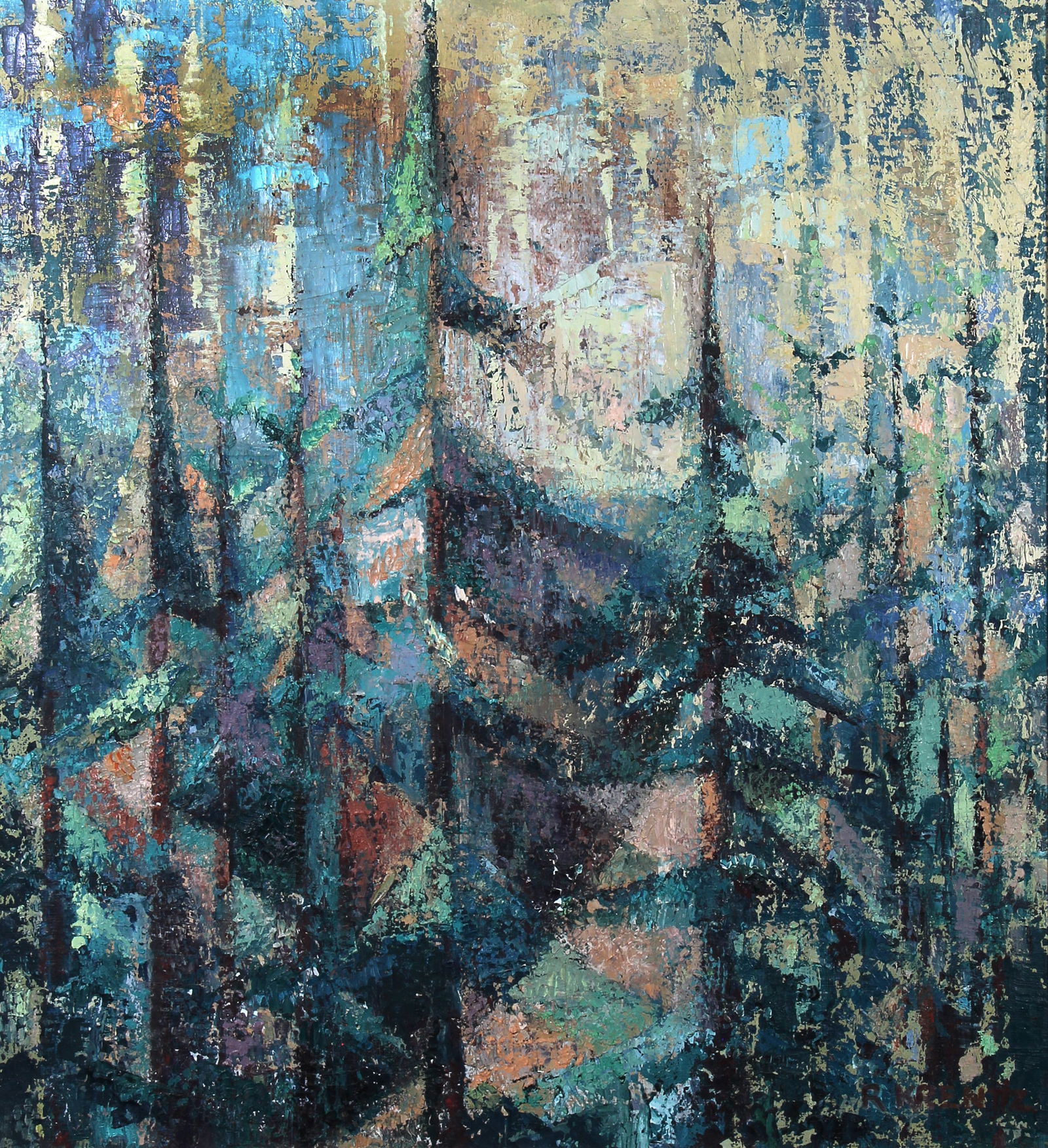 R Kuentz, Untitled (Abstract Treetops) (1 of 3)