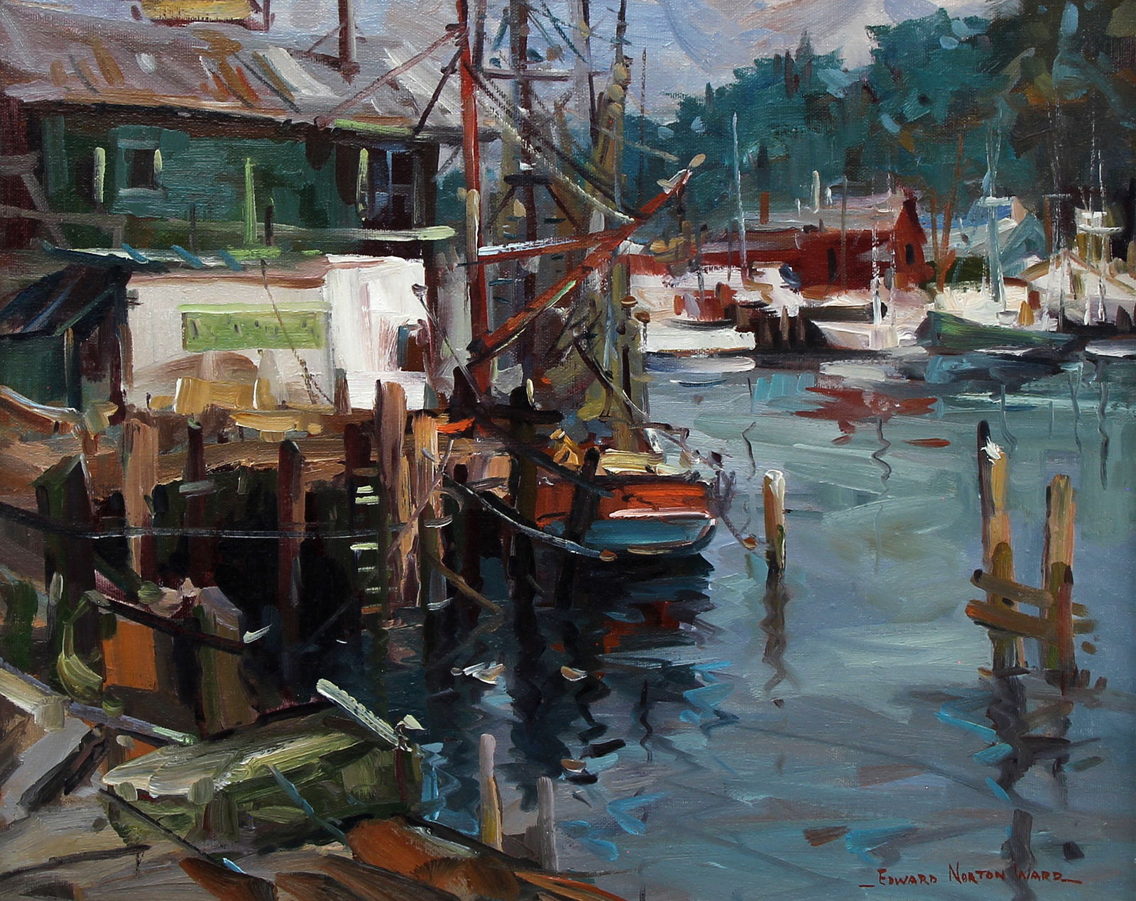 Edward Norton Ward, Noyo Wharves (1 of 3)