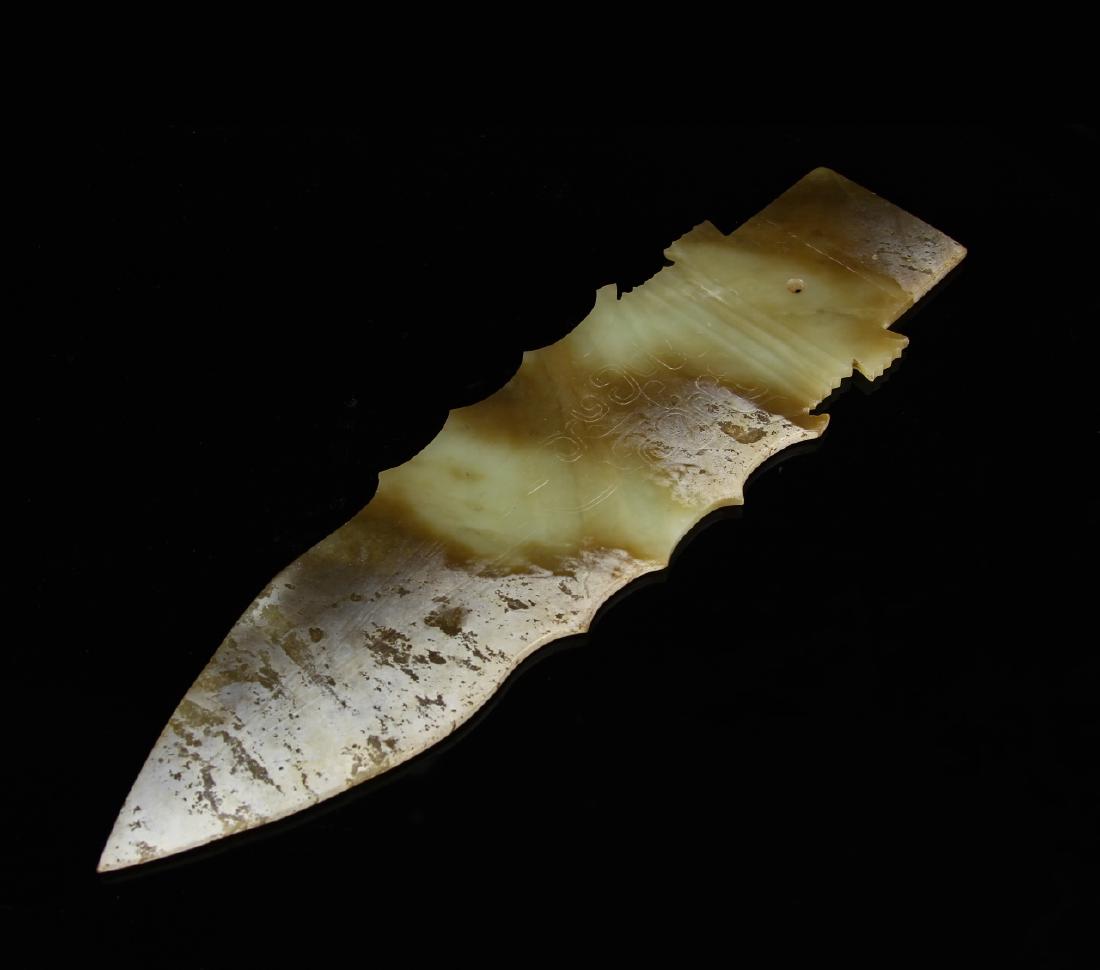 Chinese Antique Jade Axe Piece (1 of 3)