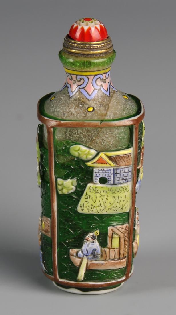 Chinese Peking Glass Snuff Bottle (1 of 1)