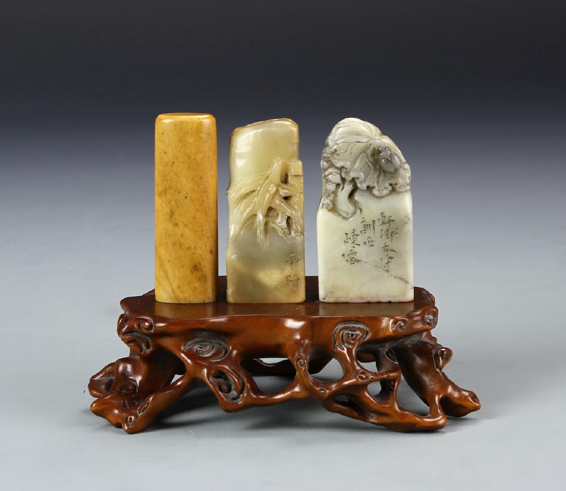 Three Chinese Seal Chops (1 of 3)