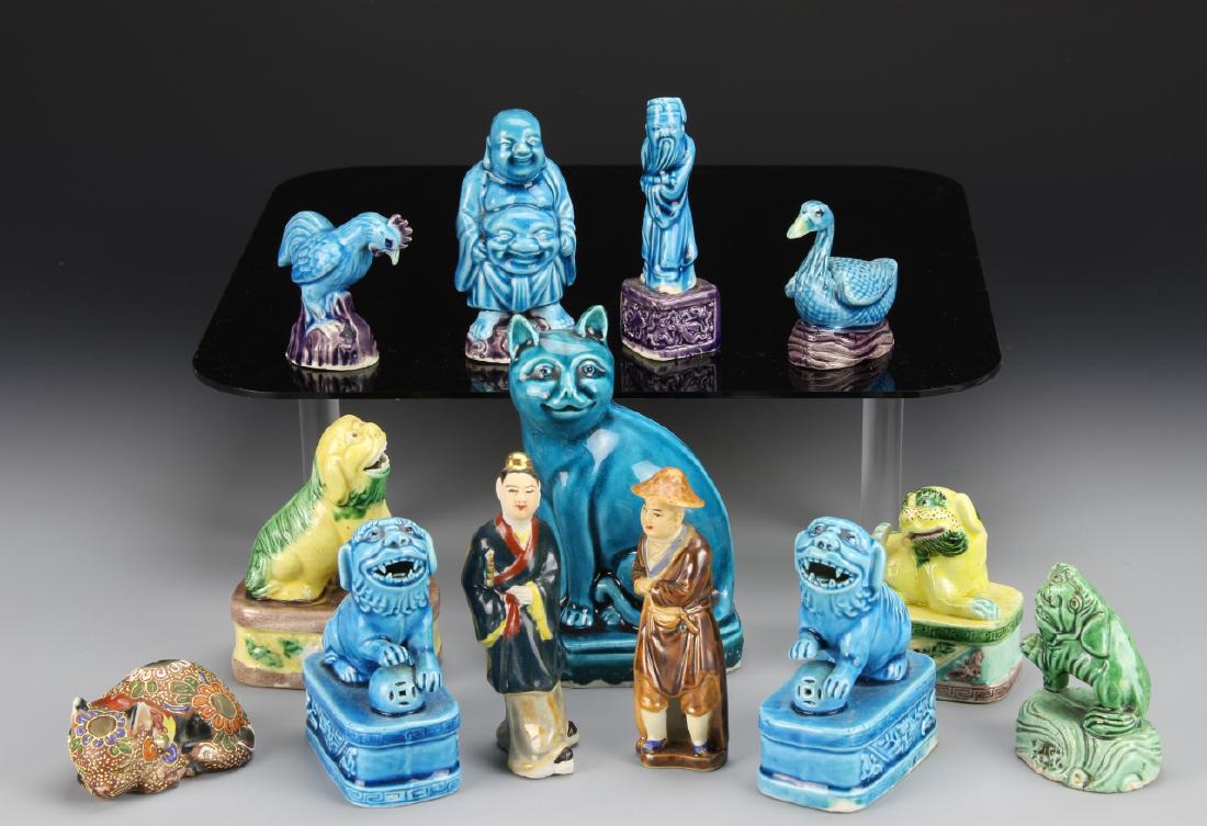 Thirteen Chinese Export Porcelain Items (1 of 1)