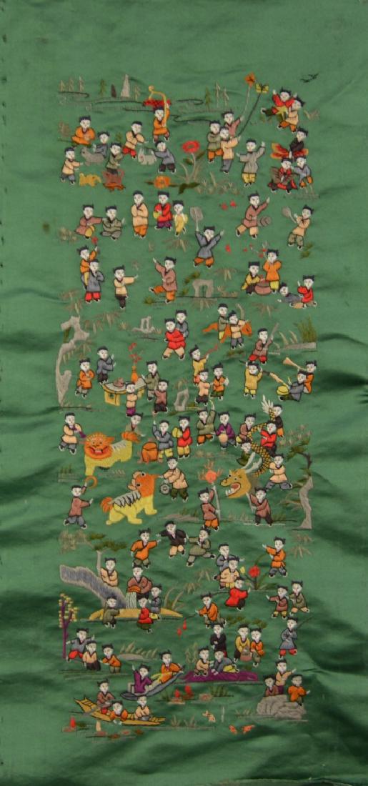 Three Chinese Silk Embroidery Pieces (1 of 4)