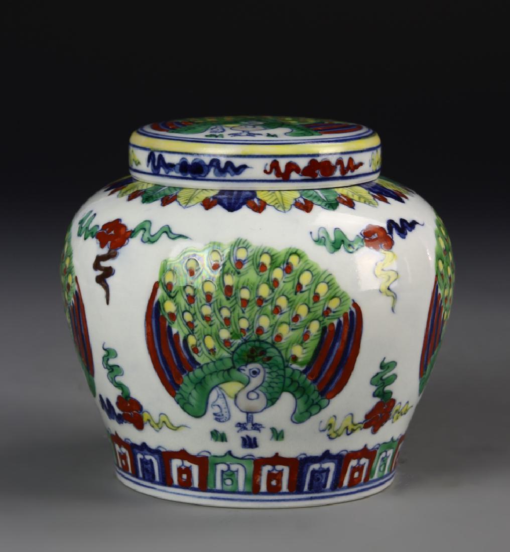 Chinese Doucai Jar with Cover (1 of 6)