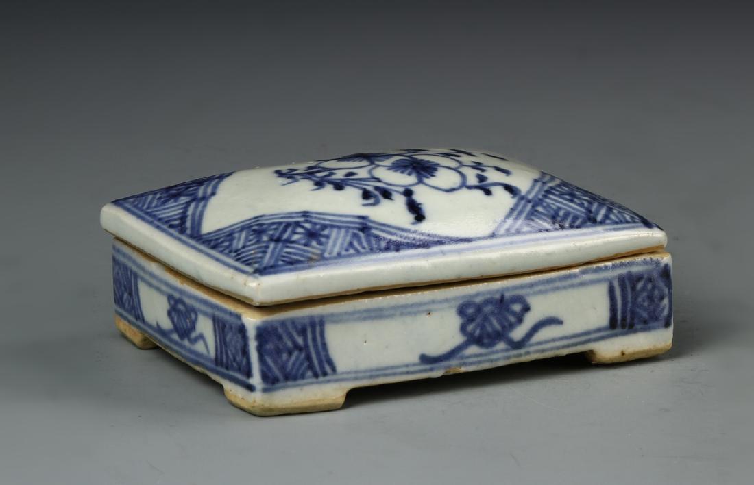 Chinese Blue and White Ink Box (1 of 3)