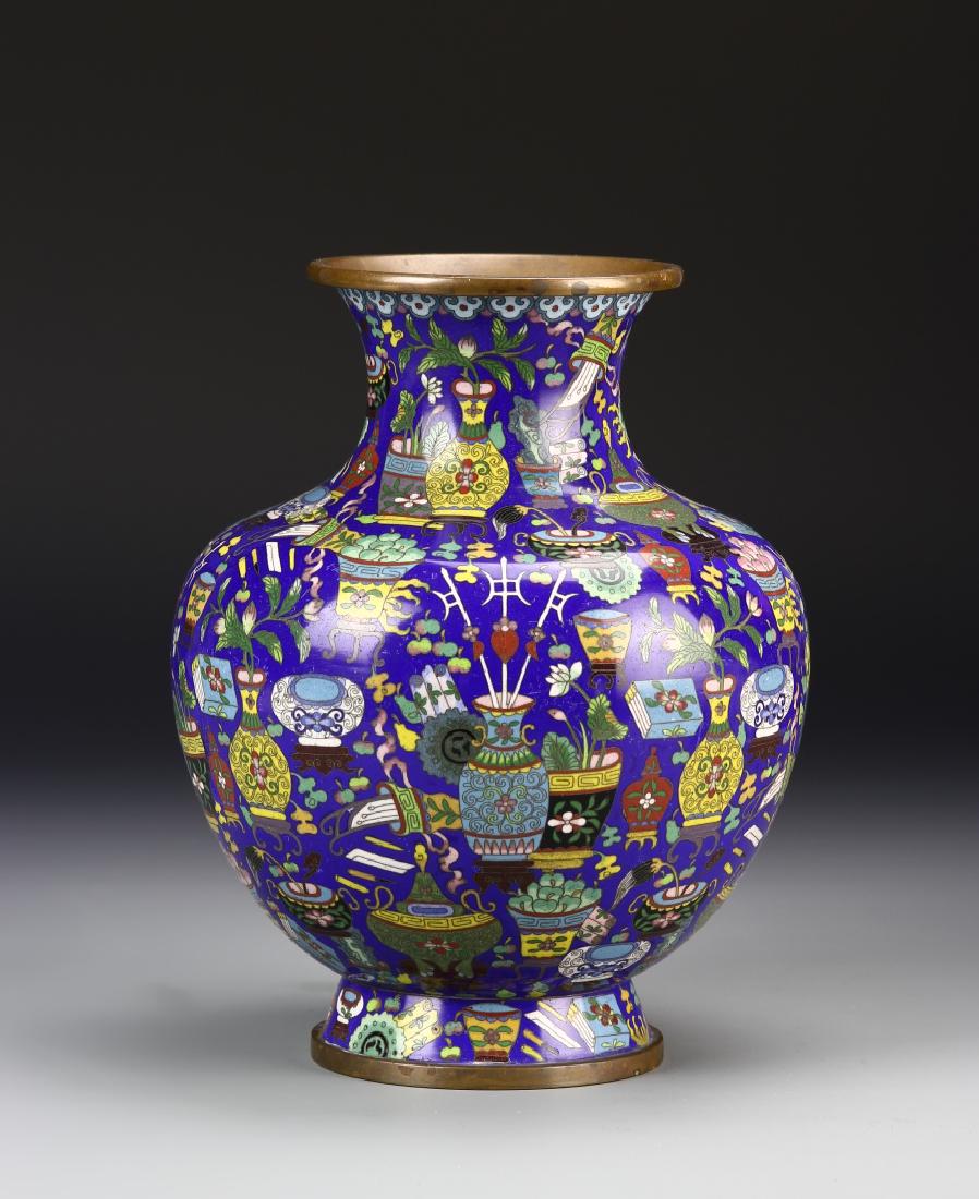 Chinese Enameled Bronze Vase (1 of 5)