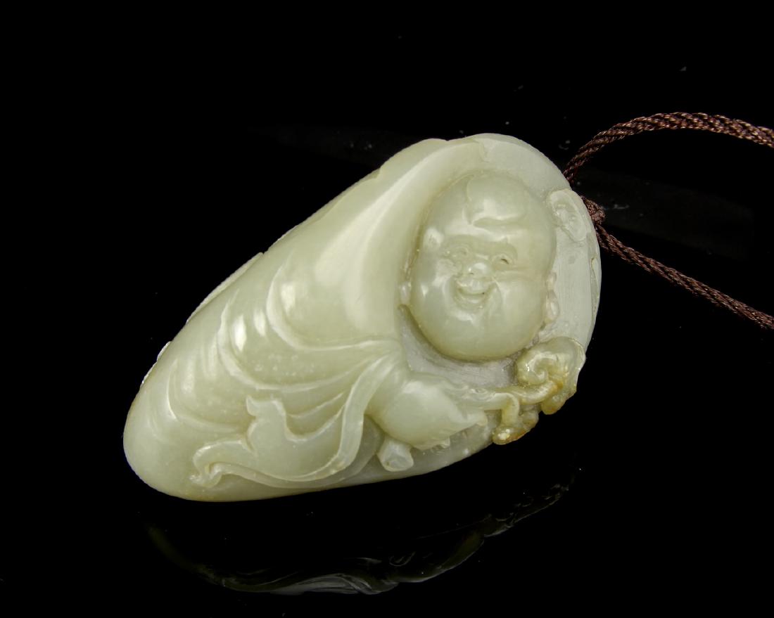 Chinese Jade Buddha Pendant (1 of 3)