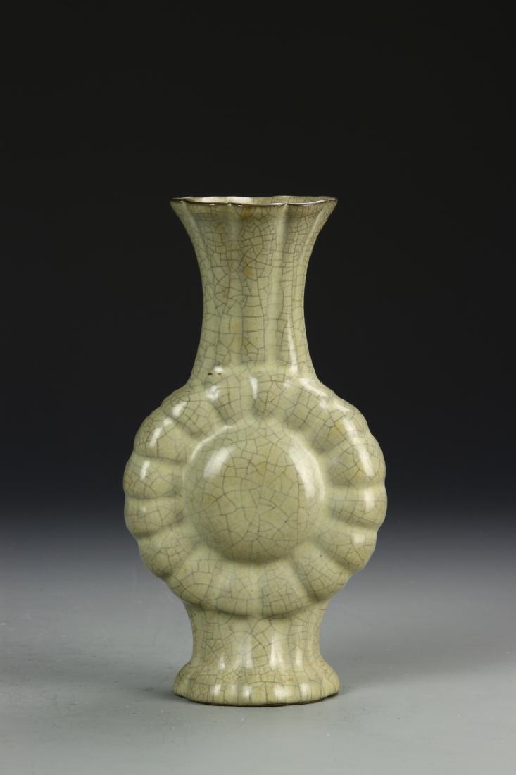 Chinese Lungquan Yao Moon Flask Vase: China, Lungquan Yao Moon Flask vase. Height 9 in.