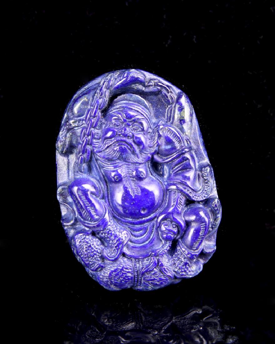 Chinese Lapis Pendant (1 of 2)