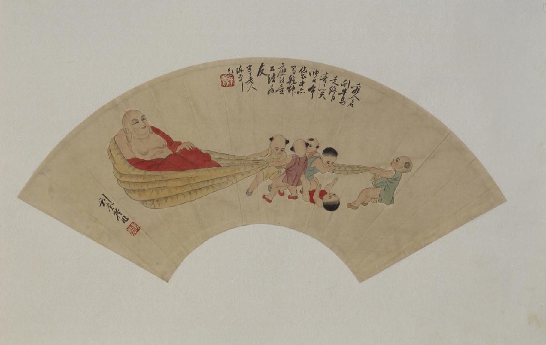 Chinese Fan Painting Attributed to Liu Rui Ling (1 of 1)