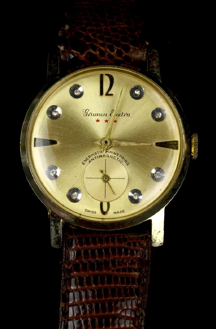 Gruen Thin Watch: Gruen ver-thin watch. D: 3/4 in