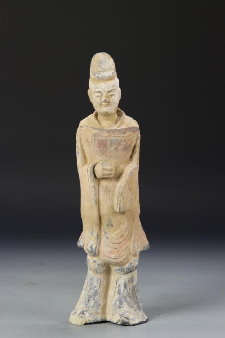 Chinese Antique Pottery Man Figure (1 of 5)