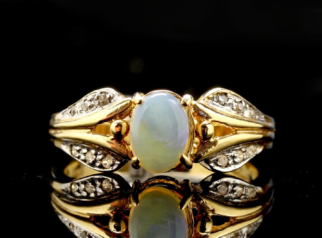Chinese Jadeite and Gold Ring (1 of 2)