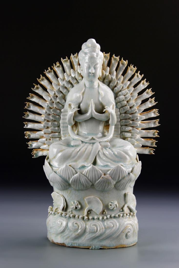 Chinese Ying Qing Ware Buddha (1 of 4)