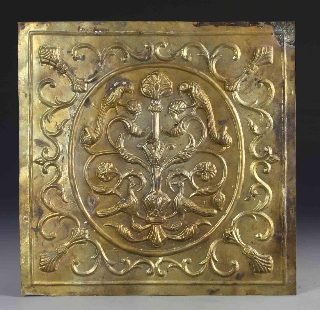 Old Indian Brass Decorative Wall Hanging (1 of 2)