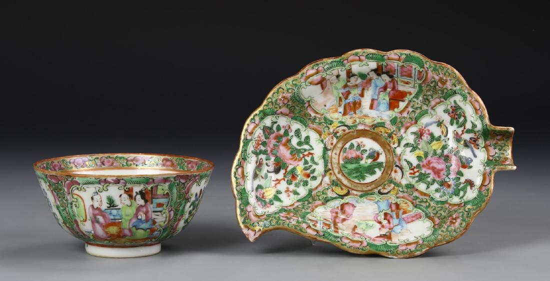 Three Chinese Rose Medallion Plates (1 of 4)