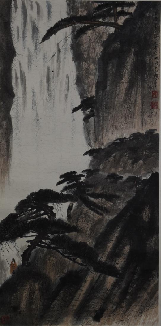 Fu Baoshi Landscape Scroll Painting (1 of 1)