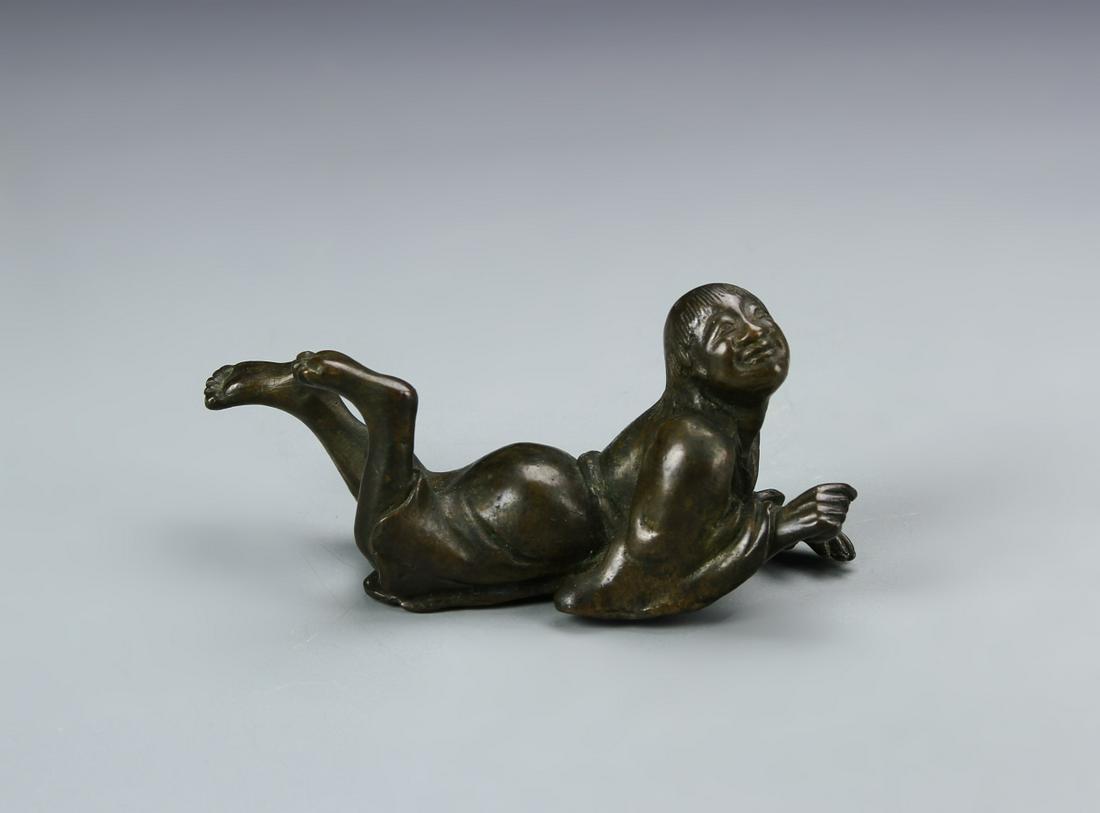 Chinese Bronze Brush Rest (1 of 3)