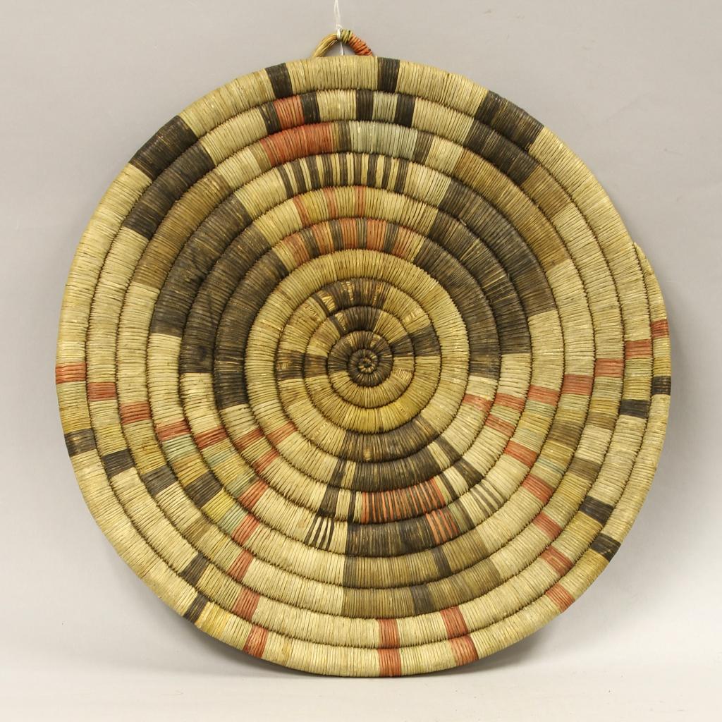 Hopi Coiled Kachina Basketry Plaque (1 of 1)