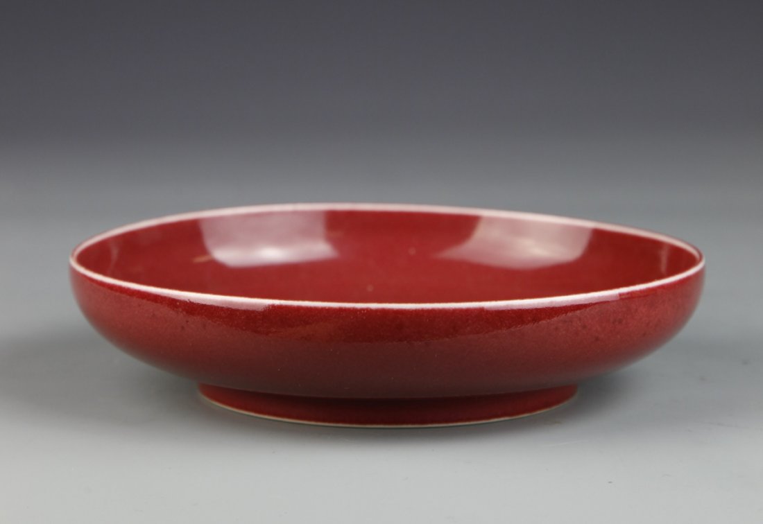 Chinese Oxblood Plate (1 of 4)
