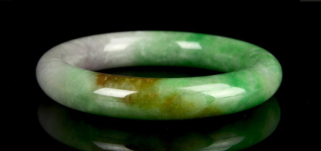 Chinese Antique Jadeite Bangle (1 of 3)