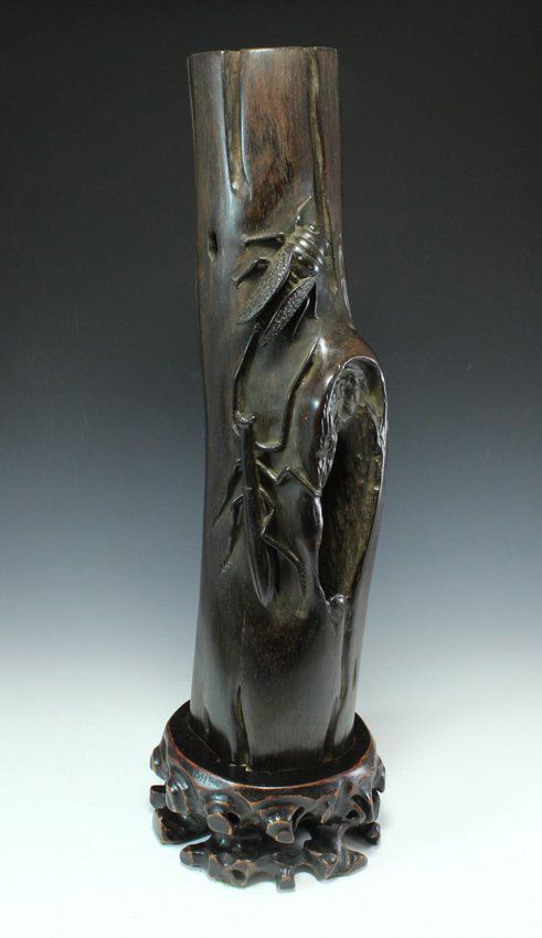 Zitan Flower Holder Root Carving (1 of 8)