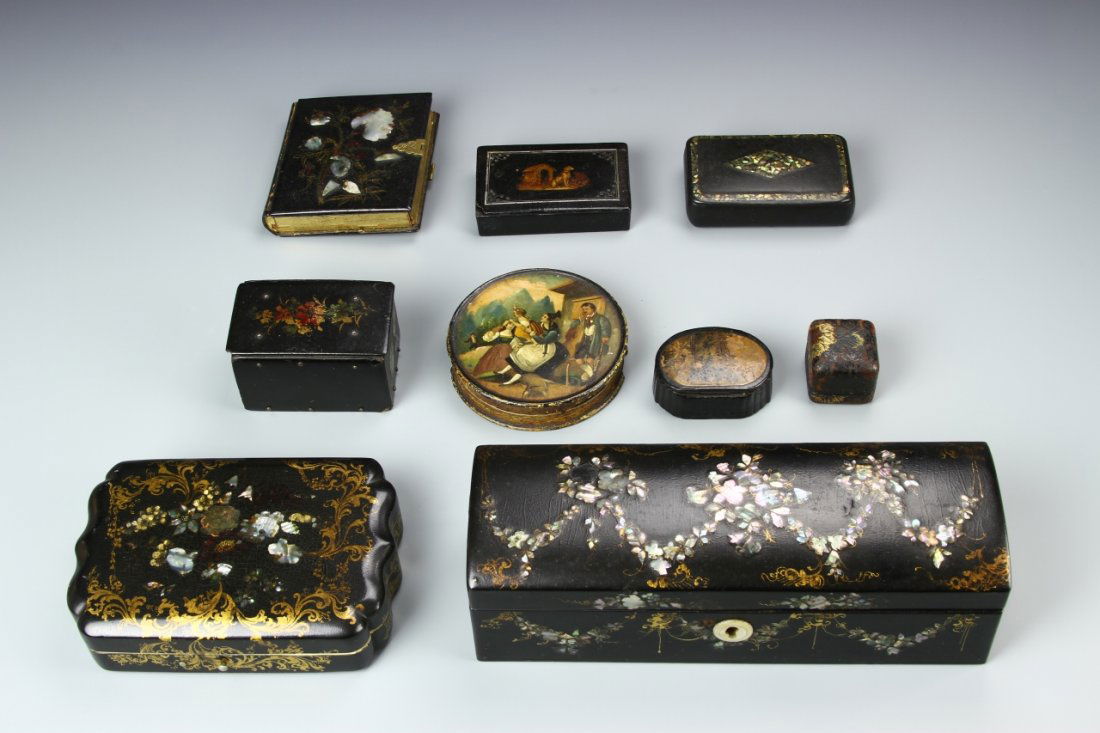 Nine Chinese Jewelry Boxes (1 of 2)