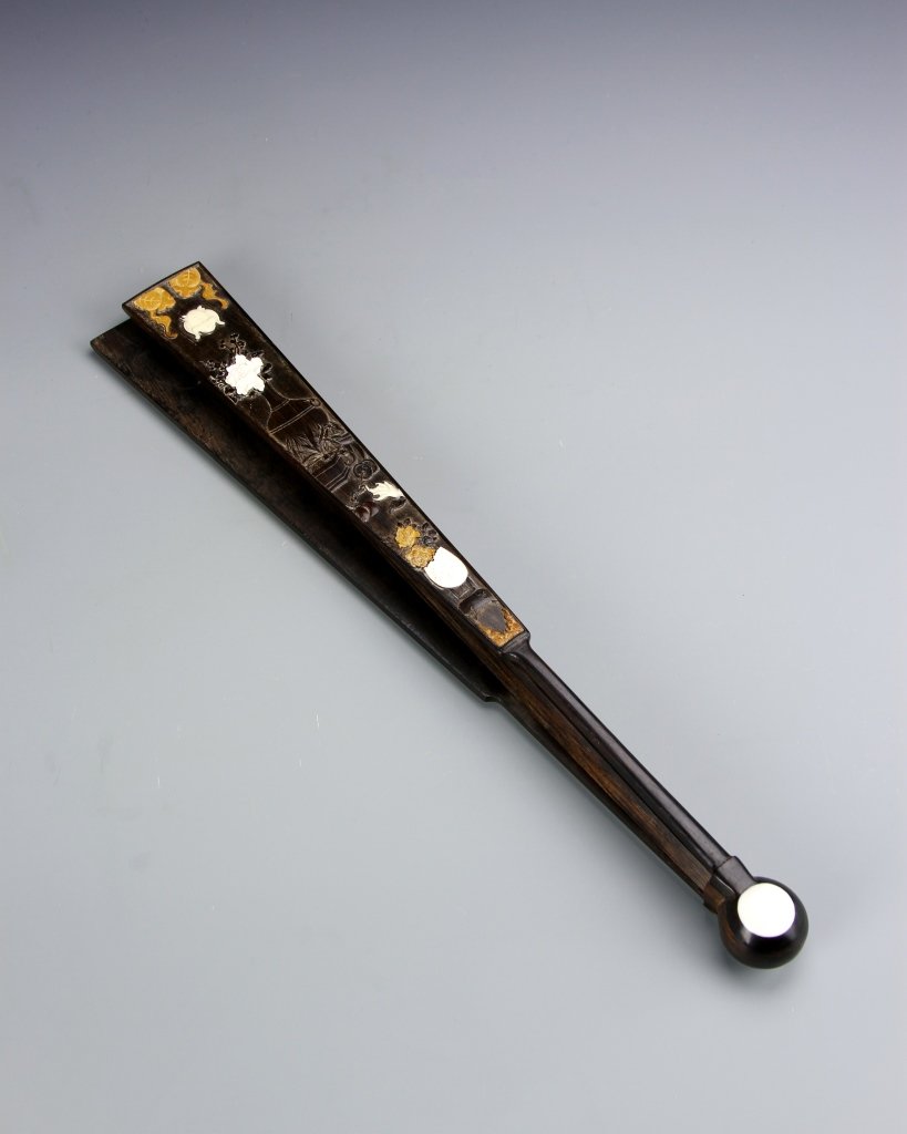 Chinese Carved Wood Fan Frame Work (1 of 5)