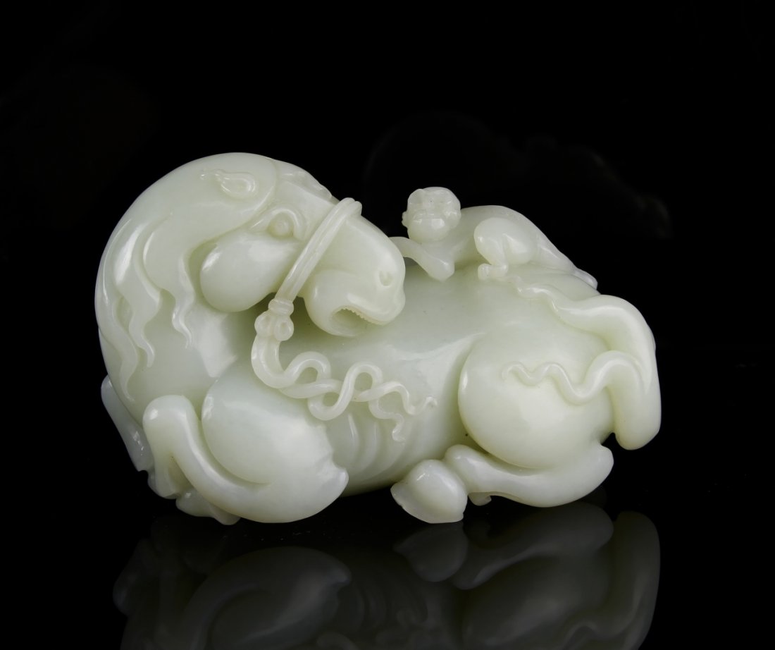 Chinese Jade Horse with Monkey (1 of 3)