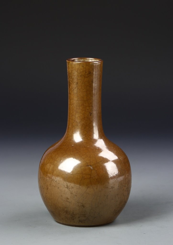 Chinese Brown Glazed Vase (1 of 4)