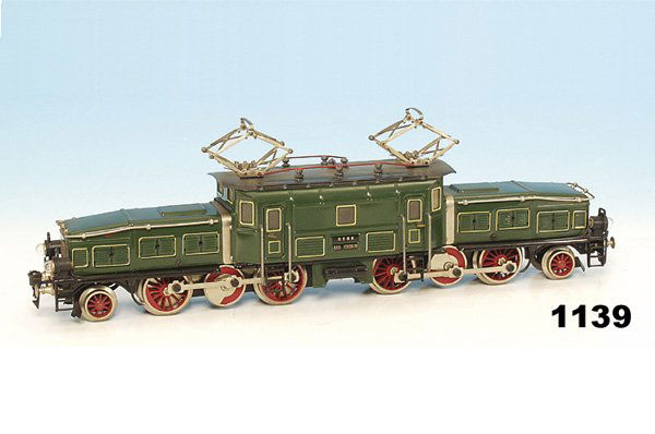 1 HEHR Replika E-Lok CCS 12920/79 "KROKODIL": Achsfolge 1'B+B1', 45 cm, grün, Dach grau handlackiert, sehr guter Zustand, im OKT.