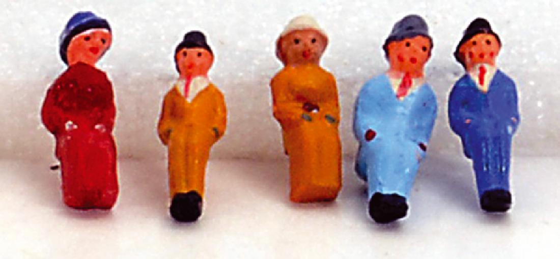 5 Replika Figuren aus Masse, sitzend, Spur 0 (1 of 1)