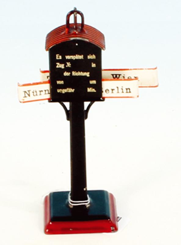 MARKLIN Zugrichtungsanzeiger 2644: Ankunft-/Abfahrtstafeln fehlen, ansonsten sehr guter Orig.-Zustand.