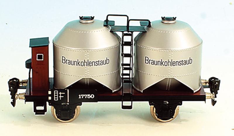 HEHR Braunkohlestaubwagen 1775/0: 16,5 cm, sehr gut.