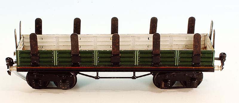 MARKLIN Rungenwagen 1952/1: 31,5 cm, gruen handlackiert, guter Orig.-Zustand.