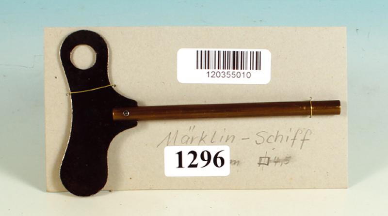 MARKLIN groÃŸer Schiffs-Uhrwerkschluessel: Laenge 15 cm, guter Zustand.