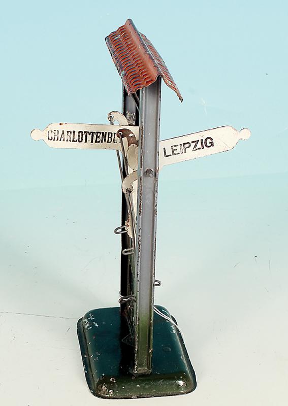 BING Richtungsanzeiger: 4 Tafeln, Gebrauchsspuren.