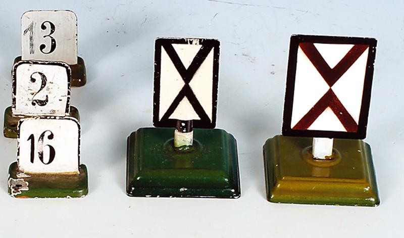 2 MARKLIN Vorsignaltafeln, Spur 0 und 1 GroeÃŸe (1 of 1)